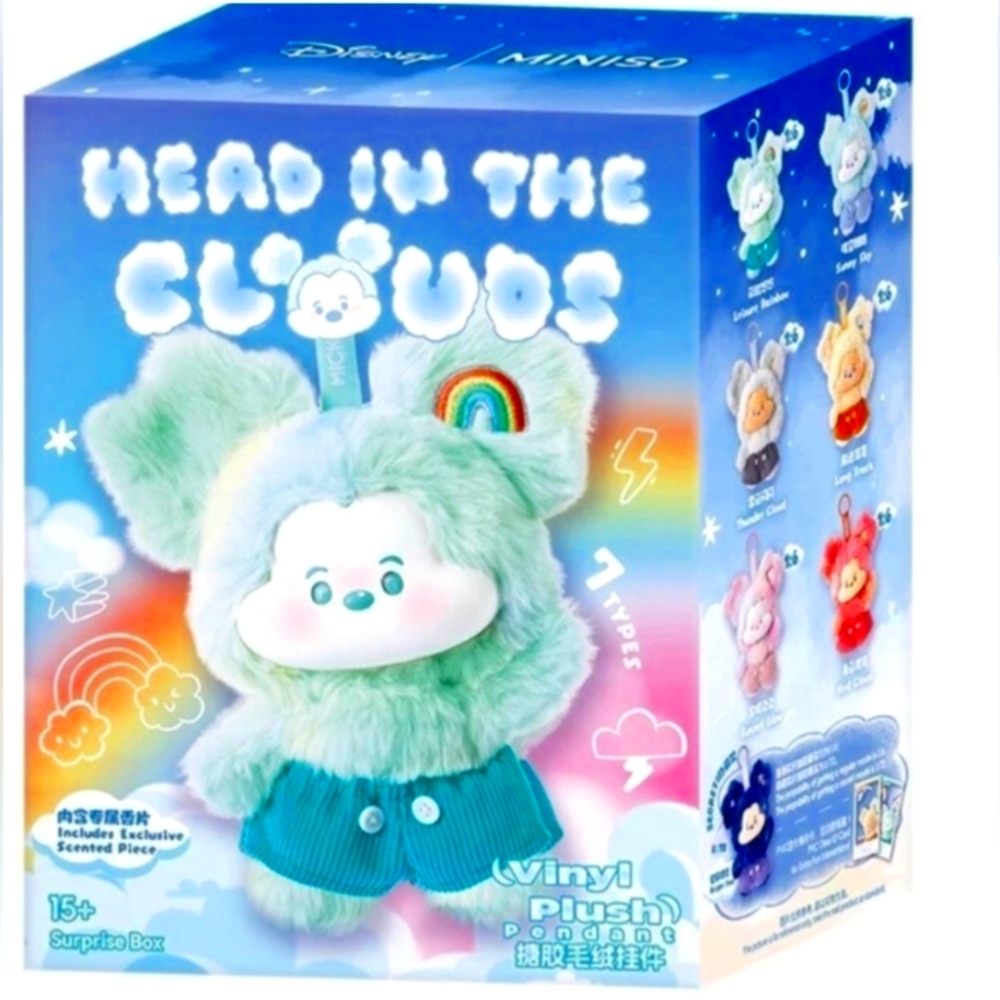 MINISO MICKEY HEAD IN THE CLOUDS  Authentic Miniso